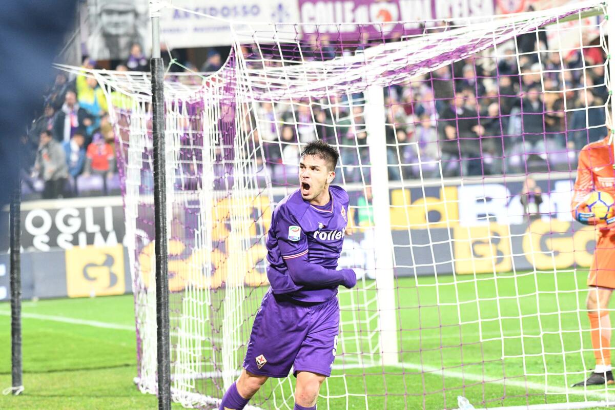 Simeone: "Sono ossessionato dalla Champions, voglio tatuarmi la coppa. Mia nonna astrologa ha detto..." - Firenze, stadio Artemio Franchi, 5.01.2018, Fiorentina-Inter, Foto Fiorenzo Sernacchioli. Copyright Labaroviola.com Simeone