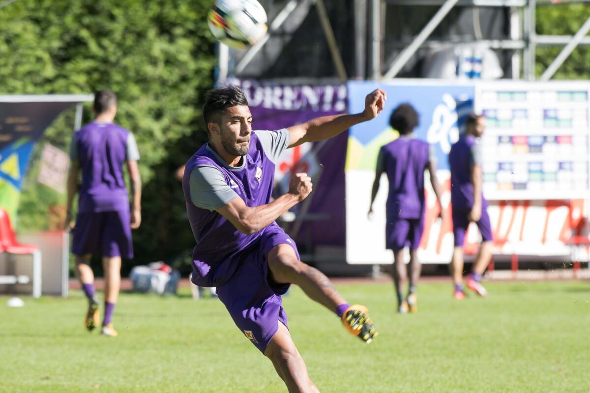 TMW: Cagliari in pressing su Maxi Olivera, ma i viola non vogliono cederlo in prestito - Moena, Ritiro della Fiorentina 16.07.2017, Foto Fiorenzo Sernacchioli. Copyright Labaroviola.com