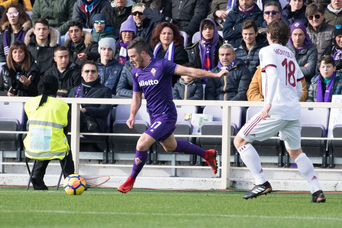 Veretout: "Siamo chiamati a fare una grande gara, l'approccio sarà cruciale. Lotteremo per l'Europa fino alla fine" - Firenze, stadio Artemio Franchi, 30.12.2017, Fiorentina-Milan, Foto Fiorenzo Sernacchioli. Copyright Labaroviola.com Veretout