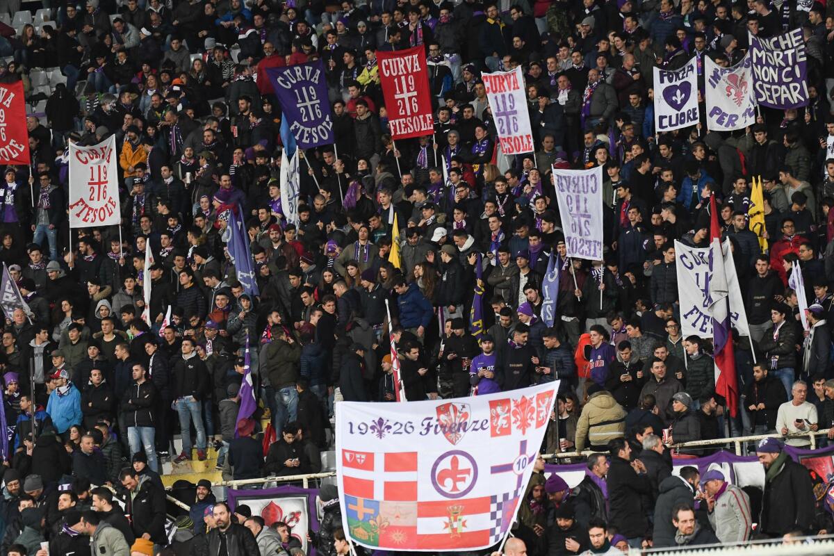 Striscione censurato, oggi proteste al Franchi. Il motivo della censura e la risposta del club Viesseux... - Firenze, stadio Artemio Franchi, 23.02.2017, Fiorentina-Borussia, Foto Fiorenzo Sernacchioli. Copyright Labaroviola.com
