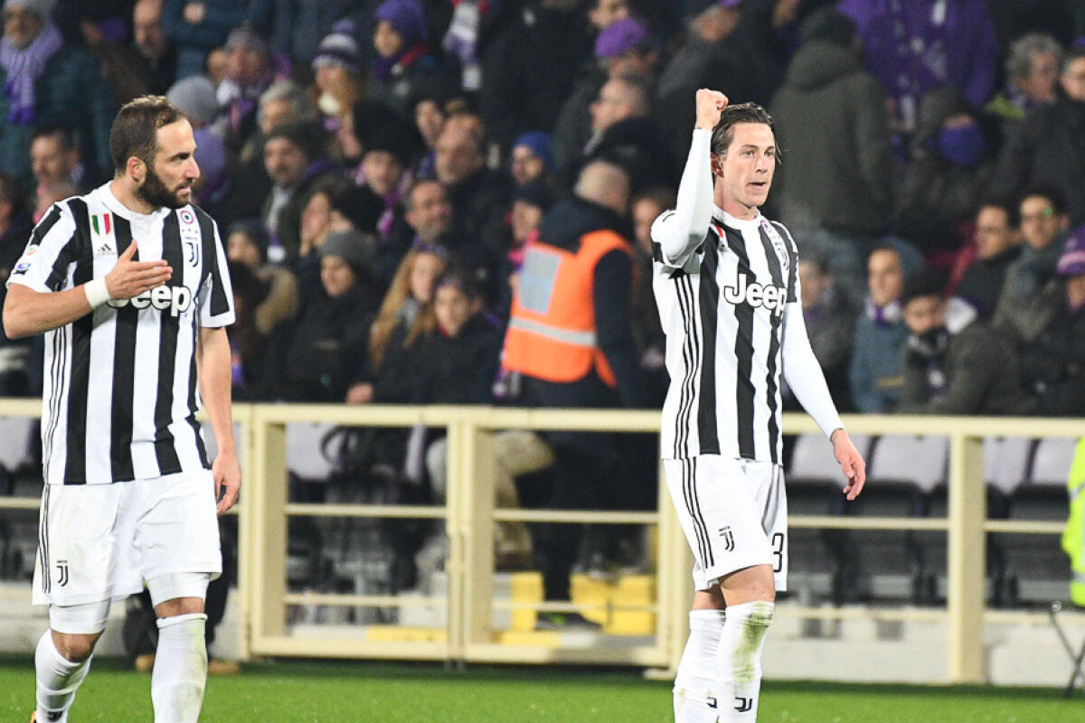 Bernardeschi: "Il mio obiettivo è il gol, normale esultare. Sempre riconoscente verso la Fiorentina" - Firenze, stadio Artemio Franchi, 9.02.2018, Fiorentina-Juventus, Foto Fiorenzo Sernacchioli. Copyright Labaroviola.com Bernardeschi Higuain