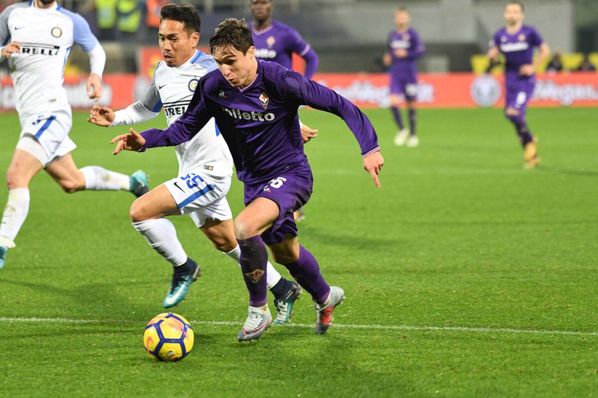 L'attacco non funziona, Pioli prova Chiesa punta? La soluzione che il tecnico sta pensando... - Firenze, stadio Artemio Franchi, 5.01.2018, Fiorentina-Inter, Foto Fiorenzo Sernacchioli. Copyright Labaroviola.com Federico Chiesa