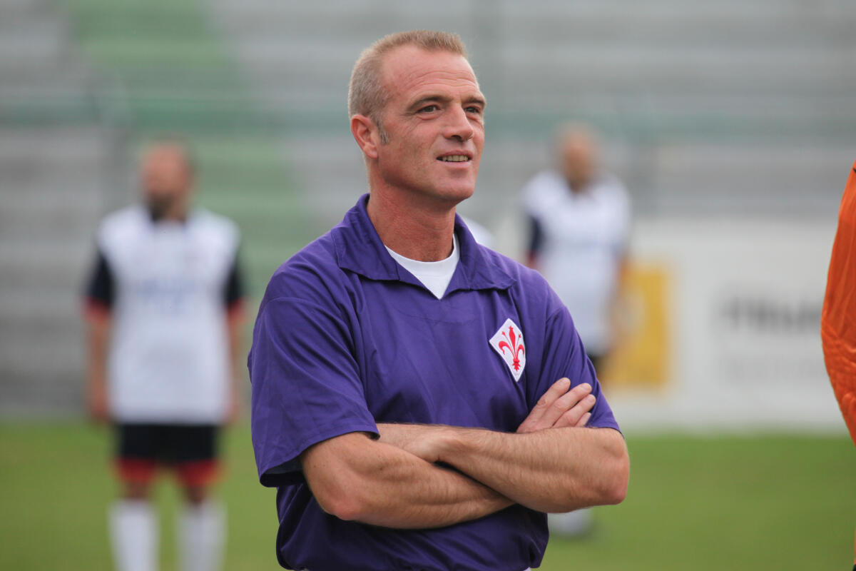Carobbi: "Borgonovo amico vero e sincero. Chiesa? Ha un valore inestimabile" - Firenze, 1° Memorial Mattolini con le vecchie glorie della Fiorentina nel campo di calcio del Rondinella, nella foto Stefano Carobbi  2010-10-16 © Niccolò Cambi / Massimo Sestini