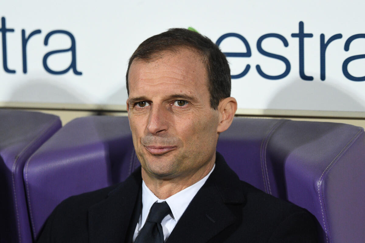 FOTO: Allegri:" Allenare Astori è stato un privilegio, mancherà a tutti. Un abbraccio soprattutto alla famiglia." - Firenze, stadio Artemio Franchi, 9.02.2018, Fiorentina-Juventus, Foto Fiorenzo Sernacchioli. Copyright Labaroviola.com