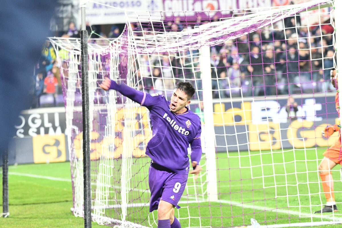 Simeone: "Ho sempre sentito la fiducia di tutti. Non è che sono migliore solo se segno..." - Firenze, stadio Artemio Franchi, 5.01.2018, Fiorentina-Inter, Foto Fiorenzo Sernacchioli. Copyright Labaroviola.com Simeone