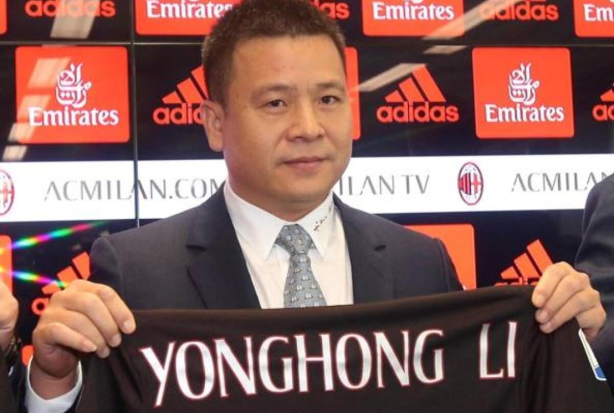 Milan nei guai, la società di Yonghong Li è fallita, il suo patrimonio sarà commissariato - 