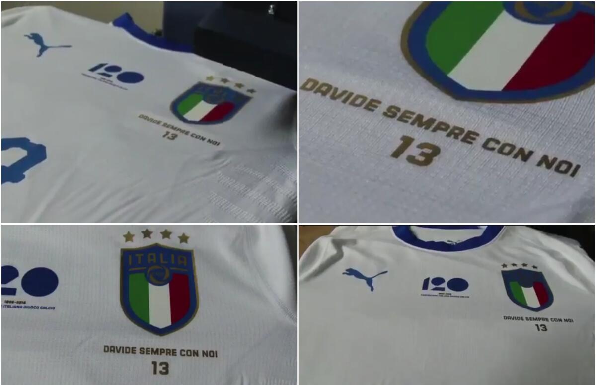 FOTO, la maglia speciale dell'Italia in onore di Astori per la partita contro l'Argentina - 