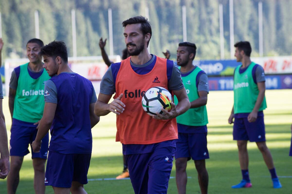 Diego Della Valle e Antognoni sempre al fianco della famiglia. I funerali a Firenze o a San Pellegrino? - Moena, Ritiro della Fiorentina 16.07.2017, Foto Fiorenzo Sernacchioli. Copyright Labaroviola.com