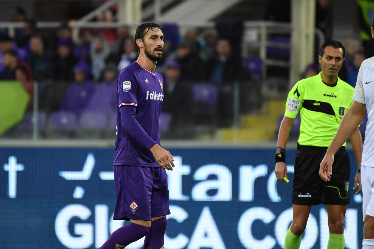 Astori portato via dall'albergo, tutta la squadra in lacrime - Firenze, stadio Artemio Franchi, 5.11.2017, Fiorentina-Roma, Foto Fiorenzo Sernacchioli. Copyright Labaroviola.com  Astori