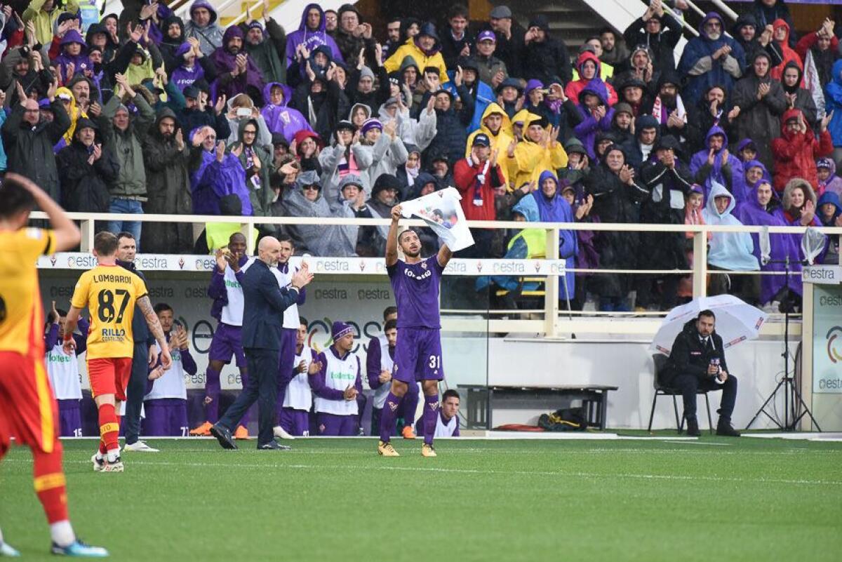 Vitor Hugo su Instagram: “Da oggi giocheremo per te, grazie per tutti i consigli Capitano!” - Firenze, stadio Artemio Franchi, 11.03.2018, Fiorentina-Benevento, Foto Fiorenzo Sernacchioli. Copyright Labaroviola.com Hugo