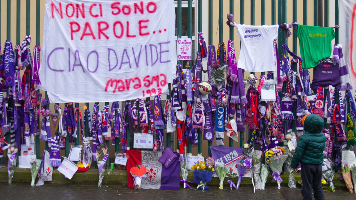 Lo struggente messaggio di una juventina: "Ciao Davide, non ci sono colori che tengono, ho lavorato e sono passata a salutarti." - 