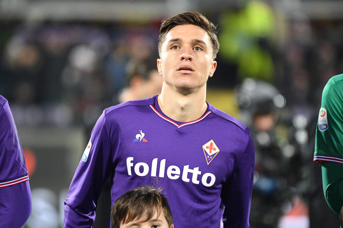 Ammonizione per Chiesa che, diffidato, salterà la Roma - Firenze, stadio Artemio Franchi, 9.02.2018, Fiorentina-Juventus, Foto Fiorenzo Sernacchioli. Copyright Labaroviola.com