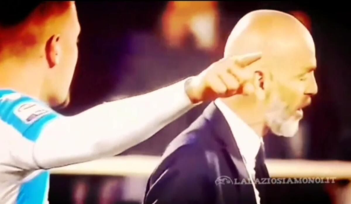 VIDEO, Pioli affronta Milinkovic a muso duro, il laziale aveva esultato sotto i tifosi viola - 