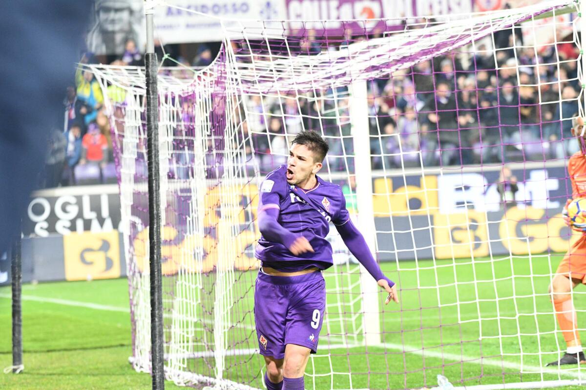 CorSport: Cholito l'ammazza-grandi, segnare al Napoli per record di gol ed uno sgarbo a Maradona - Firenze, stadio Artemio Franchi, 5.01.2018, Fiorentina-Inter, Foto Fiorenzo Sernacchioli. Copyright Labaroviola.com Simeone