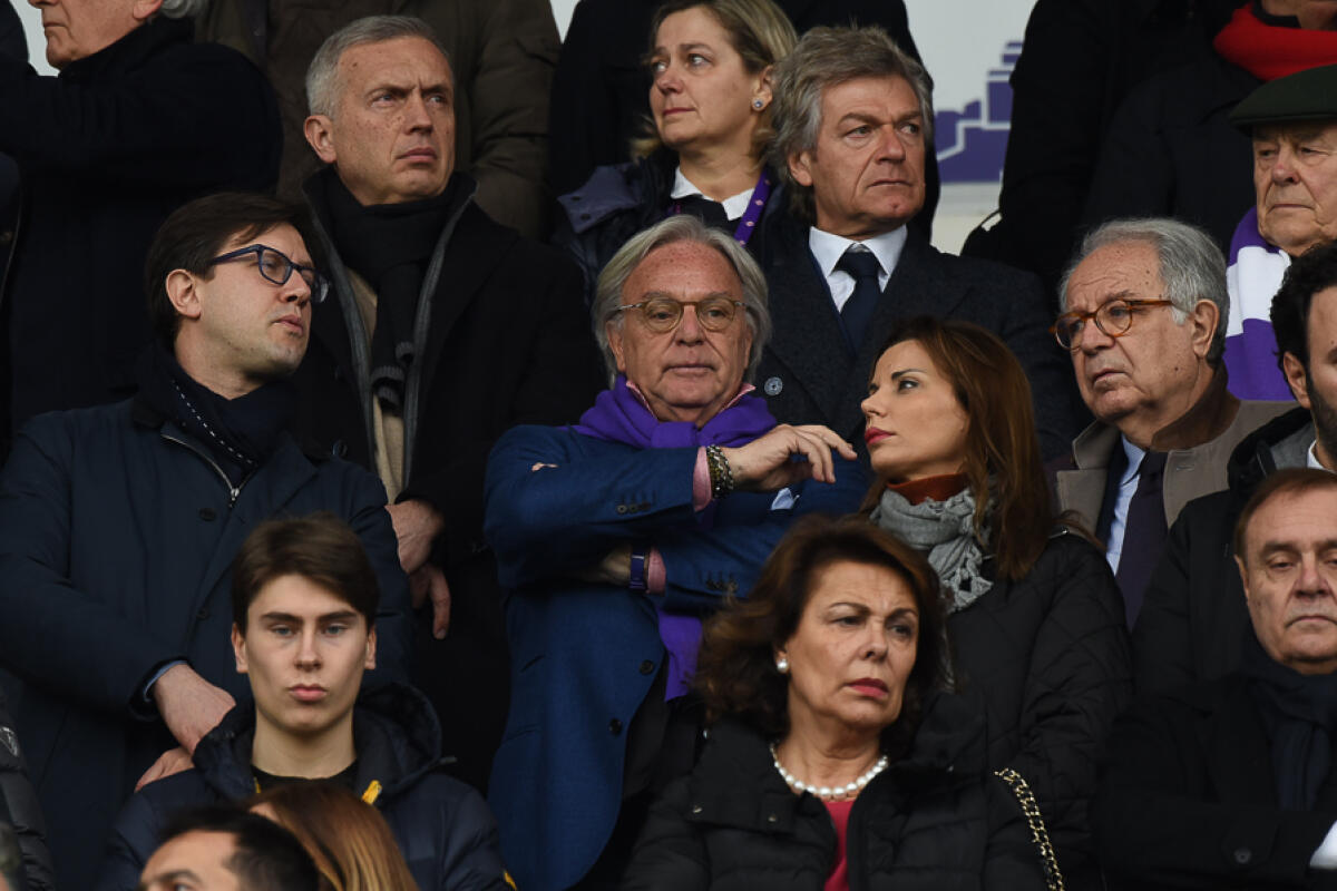 Diego Della Valle è a Firenze, pranzo con la squadra al completo per caricarla al centro sportivo - Firenze, stadio Artemio Franchi, 11.03.2018, Fiorentina-Benevento, Foto Fiorenzo Sernacchioli. Copyright Labaroviola.com Diego Della Valle
