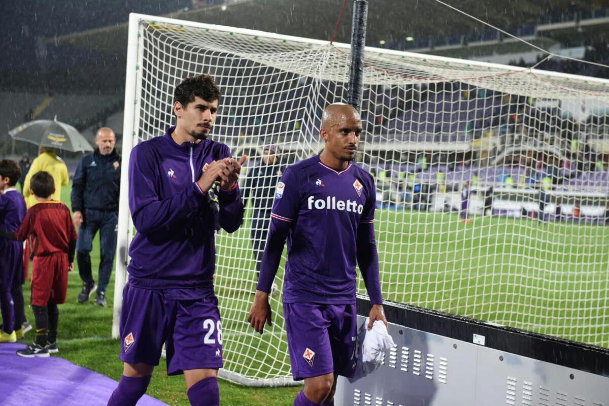 Gil Dias e Bruno Gaspar, Mendes vuole per loro un futuro in Premier League - Firenze, stadio Artemio Franchi, 5.11.2017, Fiorentina-Roma, Foto Fiorenzo Sernacchioli. Copyright Labaroviola.com Gil Dias, Bruno Gaspar