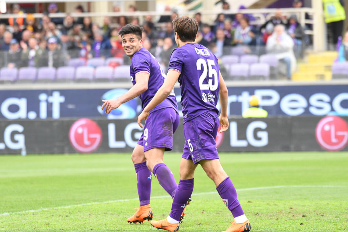 La Fiorentina è la squadra piu giovane del campionato. Come nel 69, ma non sarà scudetto... - Firenze, stadio Artemio Franchi, 15.04.2018, Fiorentina-Spal, Foto Fiorenzo Sernacchioli. Copyright Labaroviola.com, Chiesa e Simeone