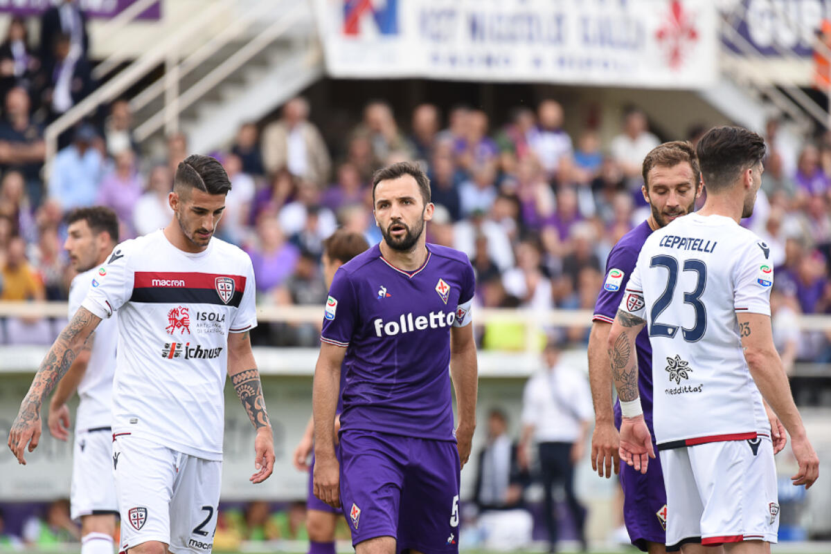 Corriere: il sogno viola finisce in rissa. Crollo di nervi e spettacolo indecoroso nel giorno di Astori - Firenze, stadio Artemio Franchi, 13.05.2018, Fiorentina-Cagliari, Foto Fiorenzo Sernacchioli. Copyright Labaroviola.com, Badelj
