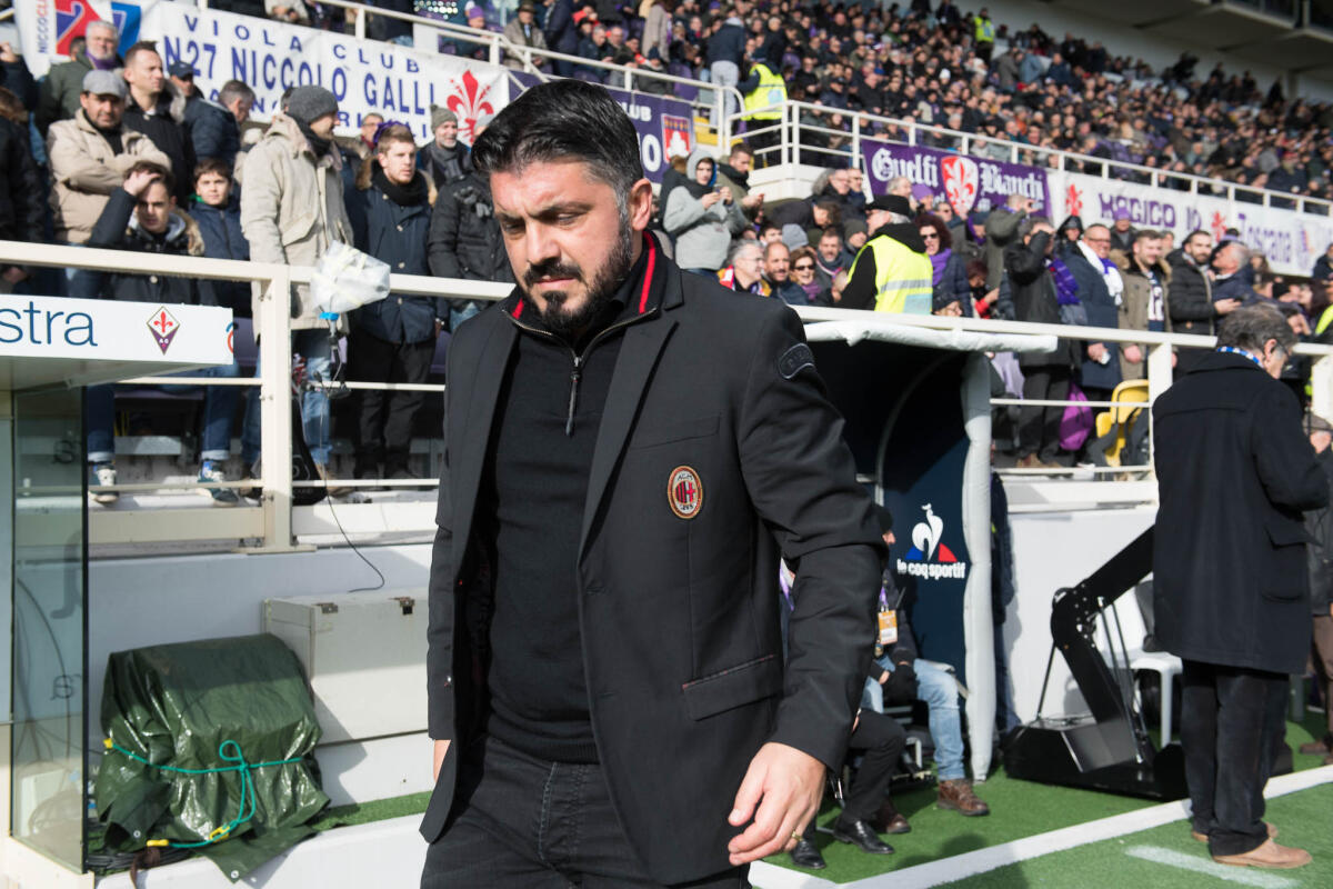 Gattuso: “La finale di Coppa Italia deve essere la nostra Coppa del Mondo. La Juve...” - Firenze, stadio Artemio Franchi, 30.12.2017, Fiorentina-Milan, Foto Fiorenzo Sernacchioli. Copyright Labaroviola.com Gattuso