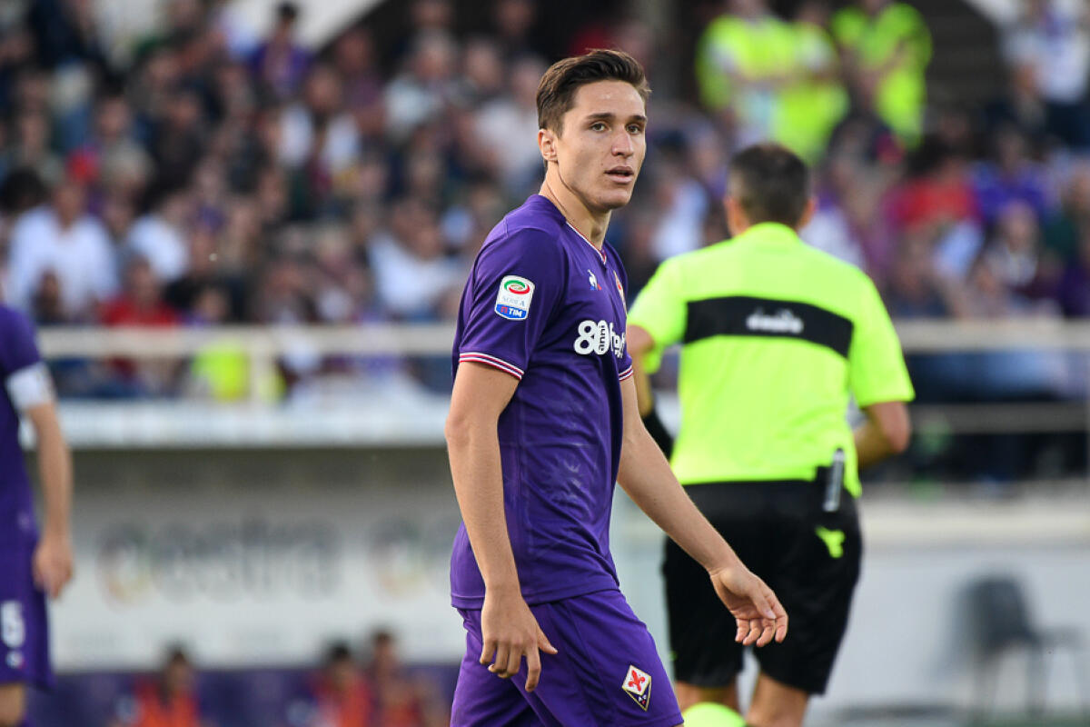 Gazzetta dello Sport: pronti all'asta per Chiesa. Juve, Inter, Liverpool e non solo... - Firenze, stadio Artemio Franchi, 29.04.2018, Fiorentina-Napoli, Foto Fiorenzo Sernacchioli. Copyright Labaroviola.com, Chiesa