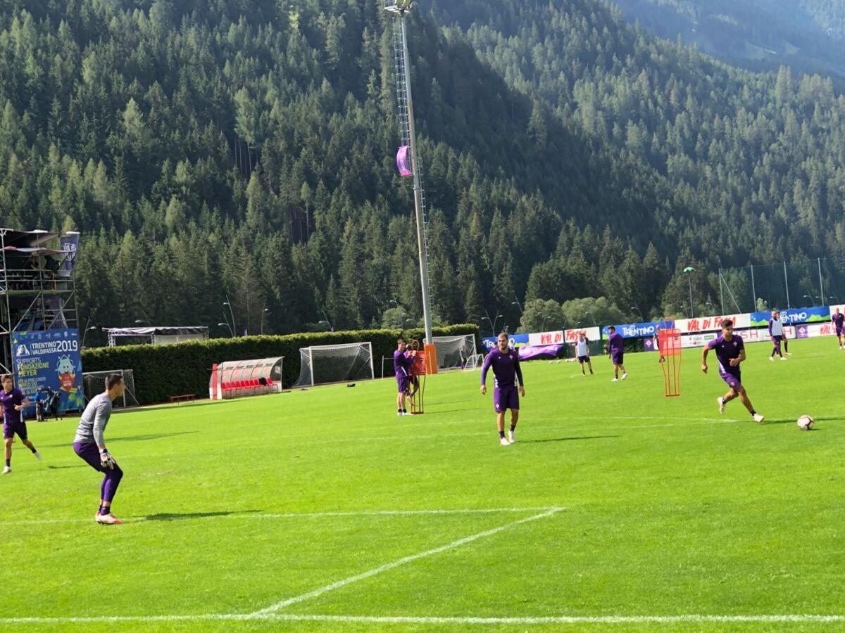 Da Moena: inizia l’allenamento della Fiorentina, Pioli prova gli schemi offensivi - 