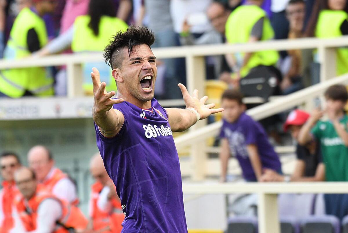 Simeone: “Voglio fare 15 goal e giocare l’Europa League. Carichi di lavoro ok. Pioli ci ha chiesto...” - Firenze, stadio Artemio Franchi, 29.04.2018, Fiorentina-Napoli, Foto Fiorenzo Sernacchioli. Copyright Labaroviola.com, Simeone