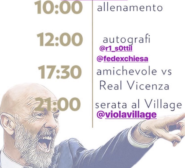 Fiorentina a Moena: il programma di oggi. Ore 17.30 amichevole contro il Vicenza