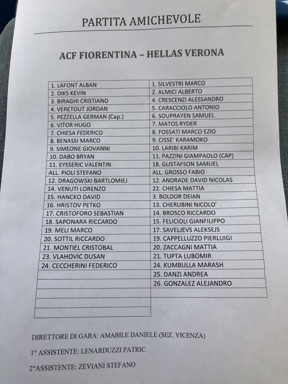 Form. Ufficiale: Pioli conferma i titolari per il test contro il Verona. Milenkovic nemmeno in panchina