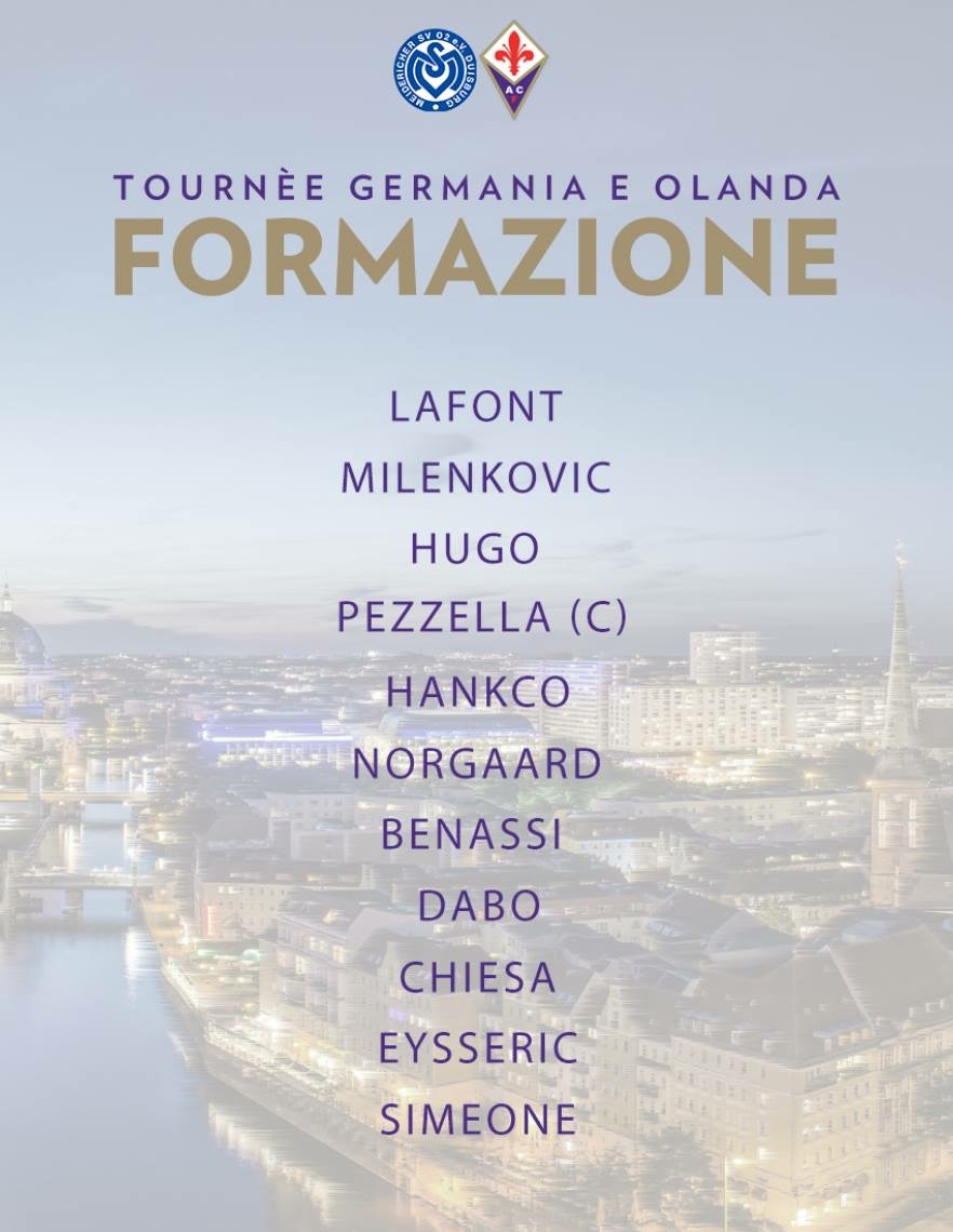 Form. Ufficiale: con il Duisburg spazio ad Hancko e Norgaard. In attacco...