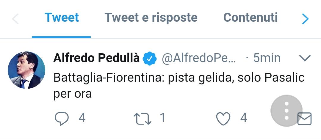 Pedullà chiarisce: "Battaglia alla Fiorentina pista gelida, solo Pasalic per ora"