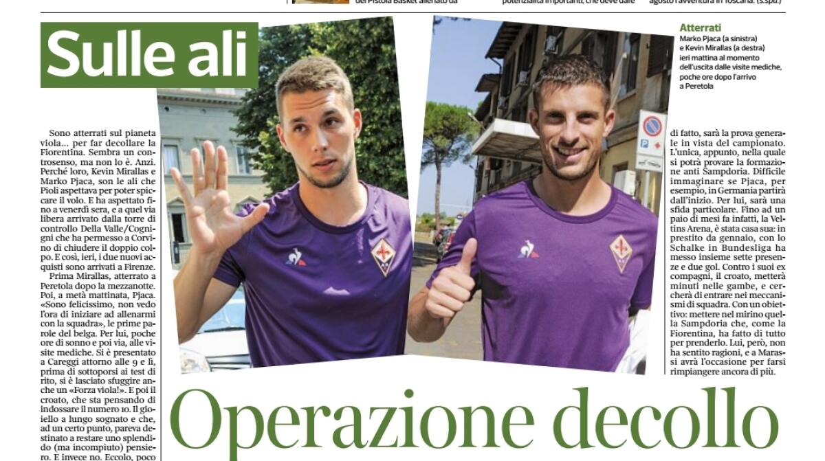 Pjaca+Mirallas, la Fiorentina vuole volare. Ecco il piano di recupero fisico per il croato - 