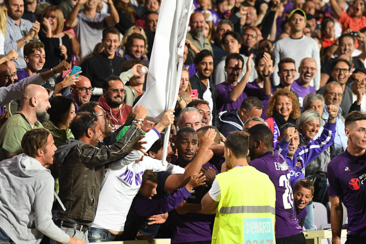 Febbre Fiorentina, esordio sugli spalti ottimo. Quasi 28.000 al Franchi per la sfida col Chievo - Firenze, stadio Artemio Franchi, 26.08.2018, Fiorentina-Chievo, Foto Fiorenzo Sernacchioli. Copyright Labaroviola.com, Gerson