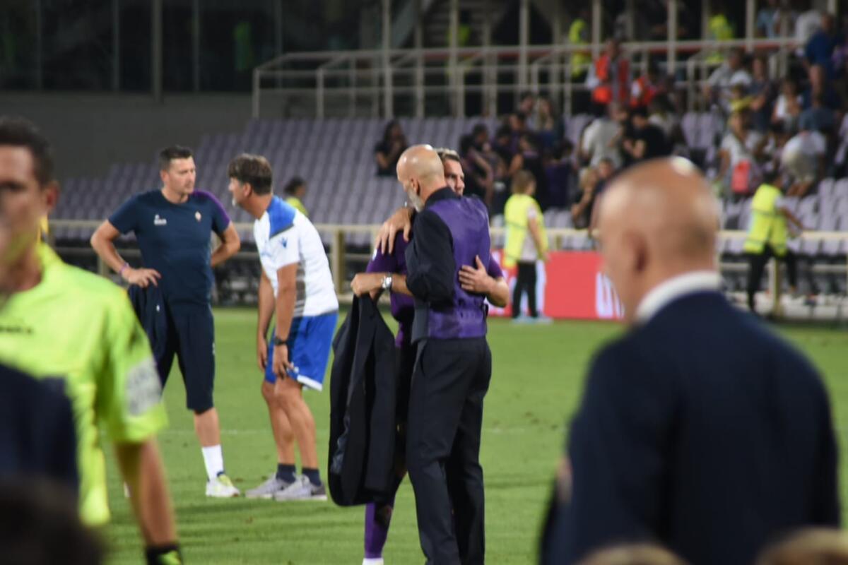 GdS: retroscena di mercato. Corvino cercava "Felipe Melo", ma Pioli ha inventato Veretout... - Firenze, stadio Artemio Franchi, 22.09.2018, Fiorentina-Spal, Foto Fiorenzo Sernacchioli. Copyright Labaroviola.com, Pioli e Veretout