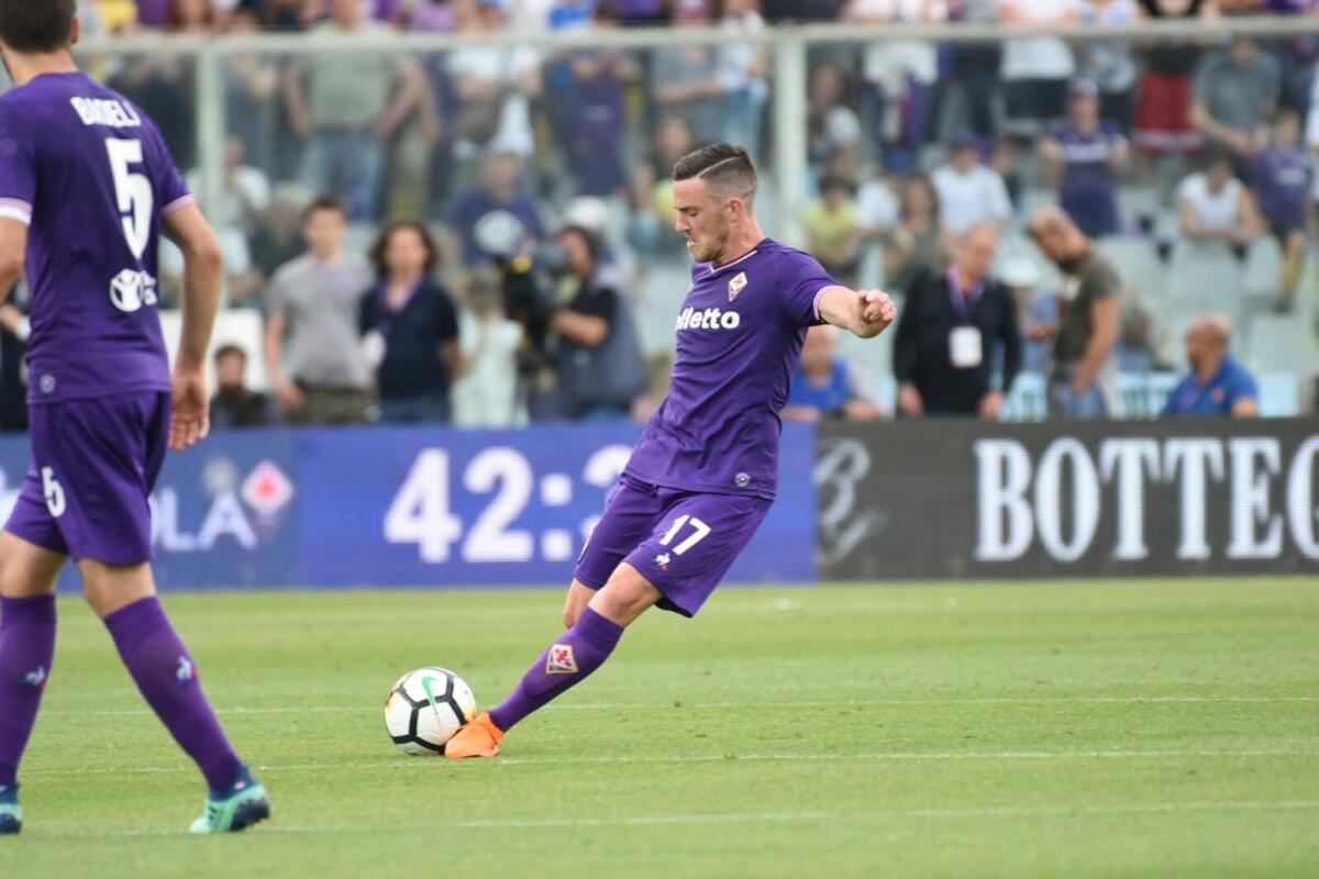 Veretout: "Scendiamo sempre in campo per Davide. Sono felice di essere ancora a Firenze" - Firenze, stadio Artemio Franchi, 13.05.2018, Fiorentina-Cagliari, Foto Fiorenzo Sernacchioli. Copyright Labaroviola.com, Veretout