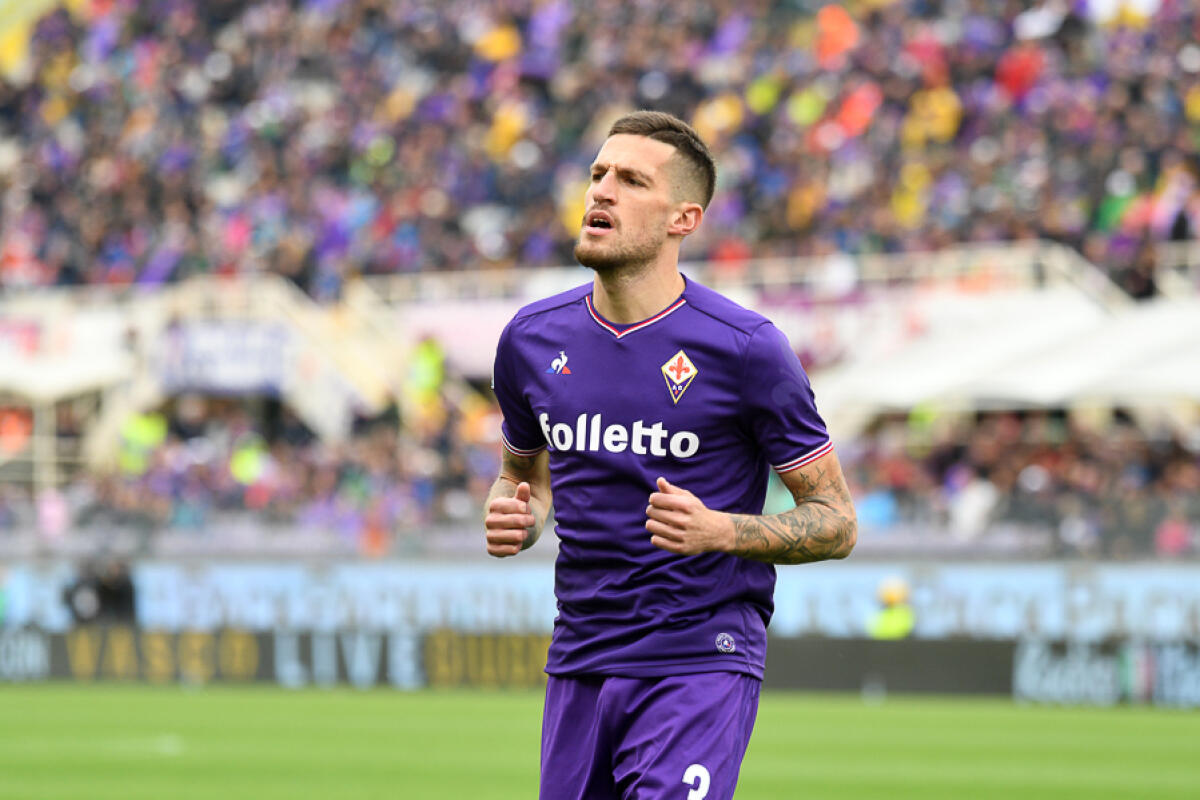 (FOTO) La Fiorentina fa gli auguri a Biraghi sfottendo la Juve: "C'è solo un Cristiano" - Firenze, stadio Artemio Franchi, 15.04.2018, Fiorentina-Spal, Foto Fiorenzo Sernacchioli. Copyright Labaroviola.com, Biraghi