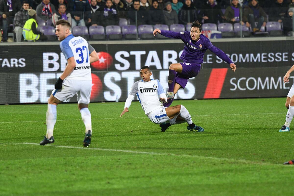 Nazione: a San Siro possibile turnover, Gerson e Pjaca i più a rischio. I loro sostituti... - Firenze, stadio Artemio Franchi, 5.01.2018, Fiorentina-Inter, Foto Fiorenzo Sernacchioli. Copyright Labaroviola.com Federico Chiesa