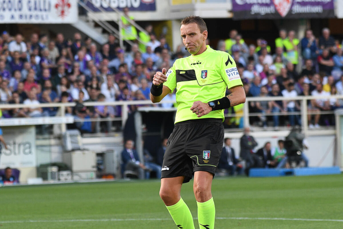 Vergogna a San Siro! Rigore-Inter dubbio, ma rigore netto per la Fiorentina e un'espulsione negata - Firenze, stadio Artemio Franchi, 29.04.2018, Fiorentina-Napoli, Foto Fiorenzo Sernacchioli. Copyright Labaroviola.com, Mazzoleni
