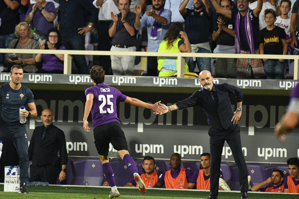 I convocati di Pioli per l'Inter, non parte per Milano Sottil, ci sono Thereau e Vlahovic - Firenze, stadio Artemio Franchi, 22.09.2018, Fiorentina-Spal, Foto Fiorenzo Sernacchioli. Copyright Labaroviola.com, Chiesa e Pioli