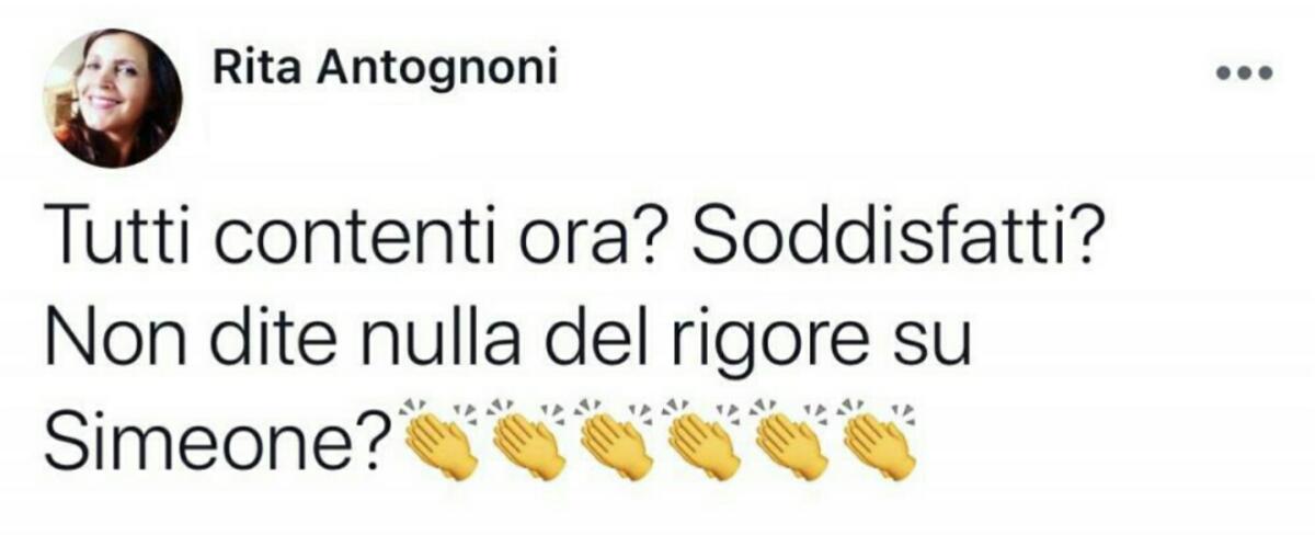 Lady Antognoni: "Non parla nessuno del rigore sul Cholito? Tutti felici ora?" - 