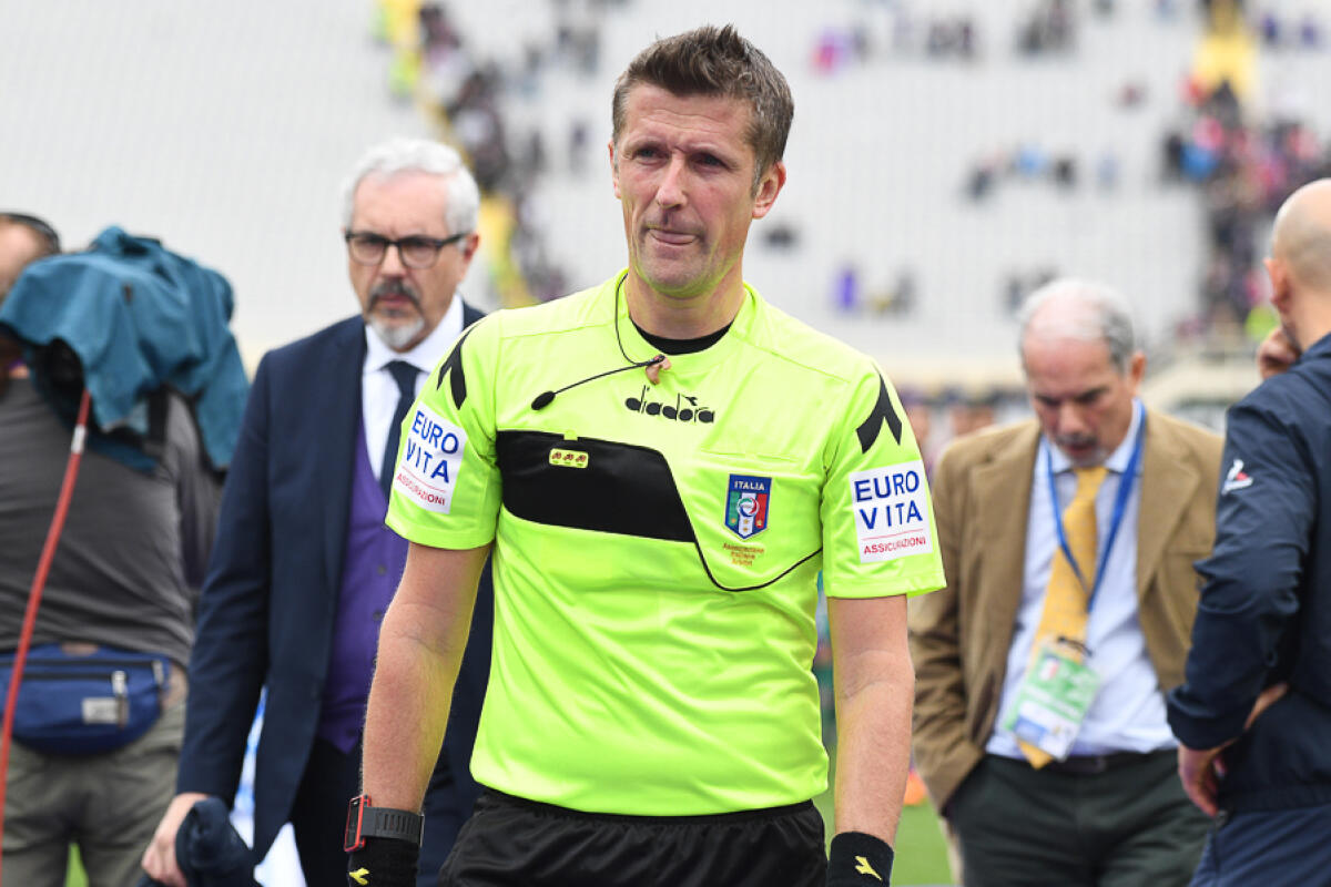 Gazzetta, Orsato voto 6 il rigore su Simeone è un errore, ma non eclatante - Firenze, stadio Artemio Franchi, 15.04.2018, Fiorentina-Spal, Foto Fiorenzo Sernacchioli. Copyright Labaroviola.com, Orsato