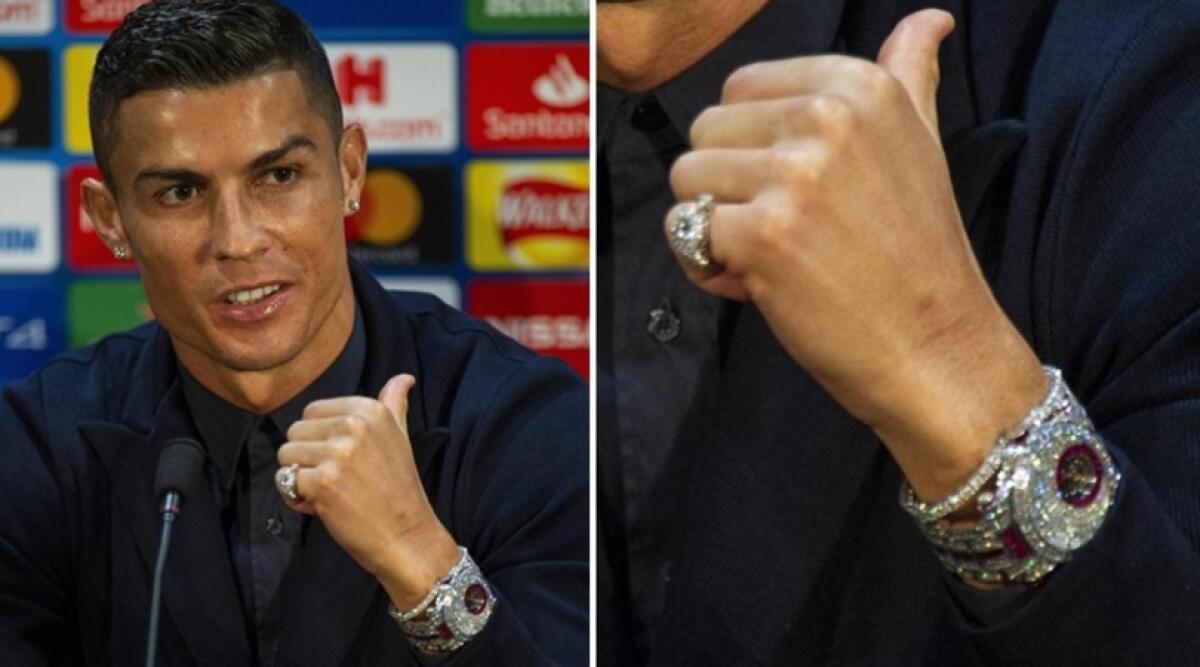 Cristiano Ronaldo si presenta davanti alle telecamere con un orologio da 2 milioni di euro - 