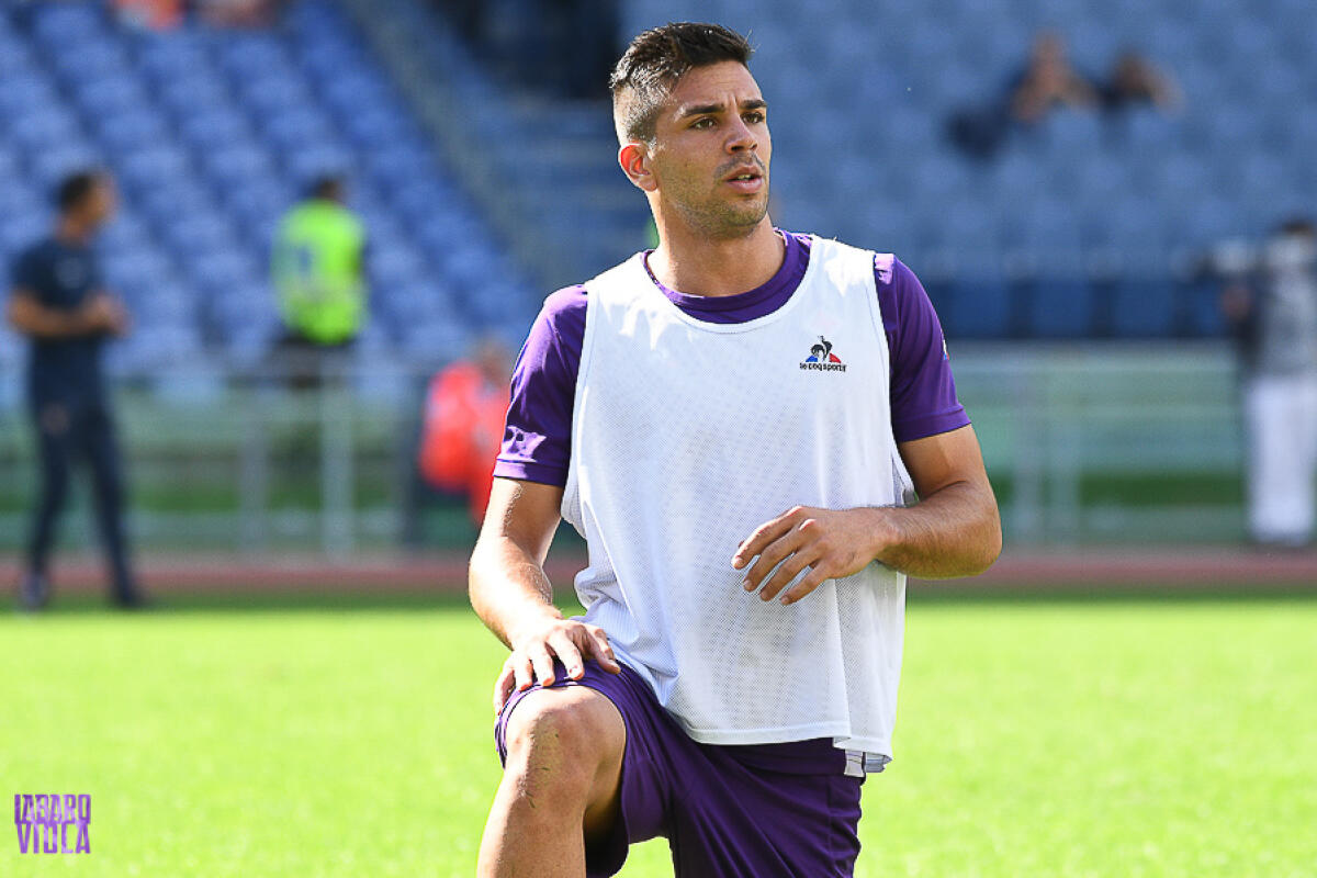 Simeone: "Giocare nell'Atletico Madrid sarebbe il top, è una cosa che sento dentro di me" - Roma, Stadio Olimpico, 07.10.2018, Lazio-Fiorentina, foto Fiorenzo Sernacchioli. Copyright Labaroviola.com, Simeone