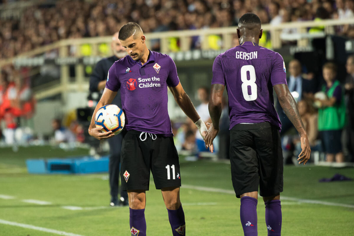 Dai campini: provata la formazione anti-Lazio, occhio alla difesa a tre. Simeone panchina? - Firenze, stadio Artemio Franchi, 22.09.2018, Fiorentina-Spal, Foto Fiorenzo Sernacchioli. Copyright Labaroviola.com, Mirallas e Gerson