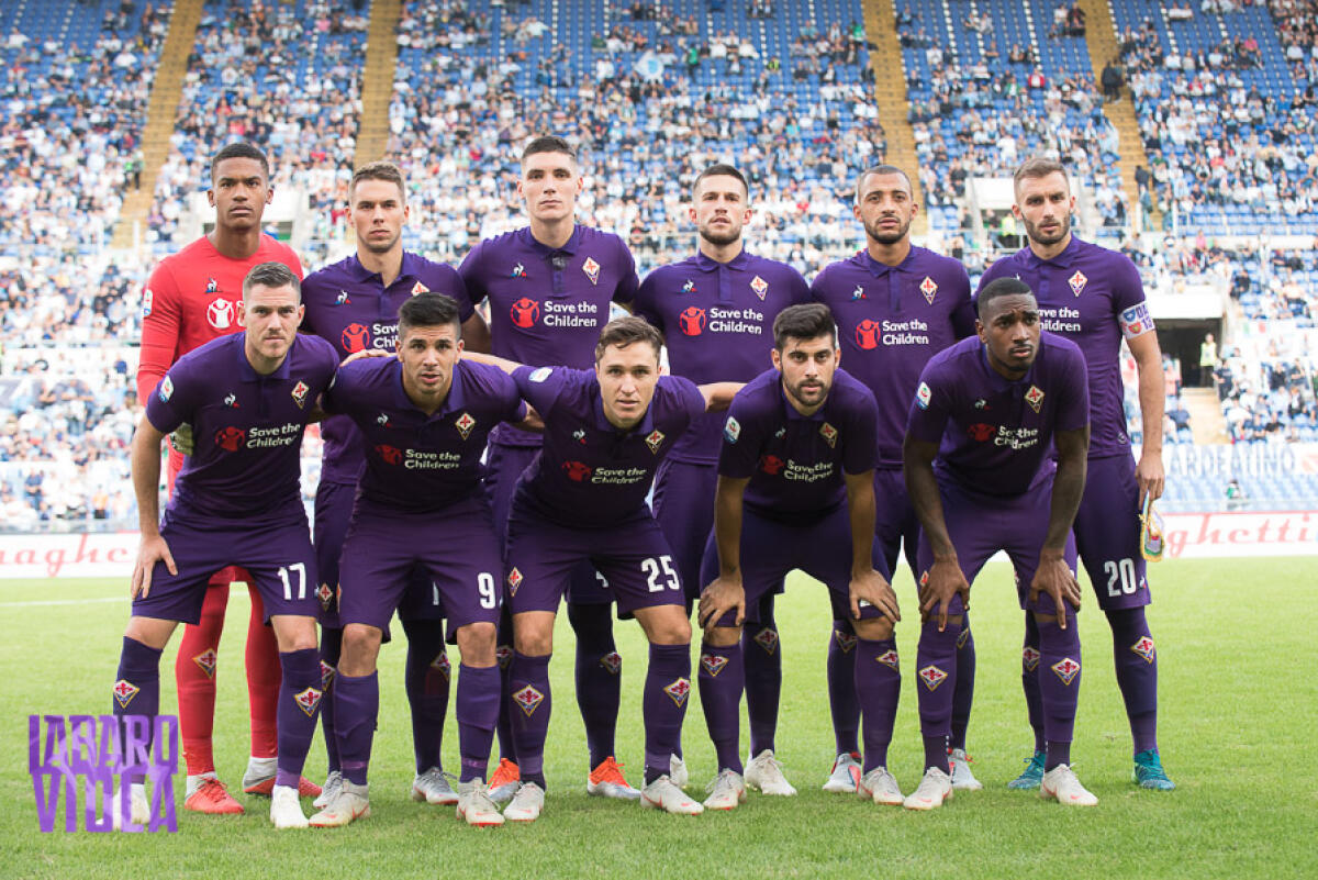 IL LIVE DI LABAROVIOLA, VERETOUT PORTA AVANTI LA FIORENTINA - Roma, Stadio Olimpico, 07.10.2018, Lazio-Fiorentina, foto Fiorenzo Sernacchioli. Copyright Labaroviola.com, foto di gruppo