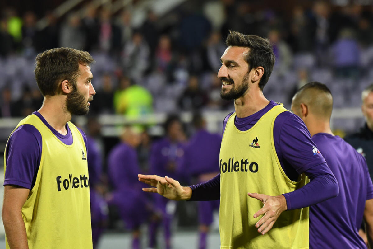 Pezzella e le abitudini riprese di Astori. Un legame con Firenze che nasce da lontano... - Firenze, stadio Artemio Franchi. Foto Fiorenzo Sernacchioli. Copyright Labaroviola.com Davide Astori, Pezzella