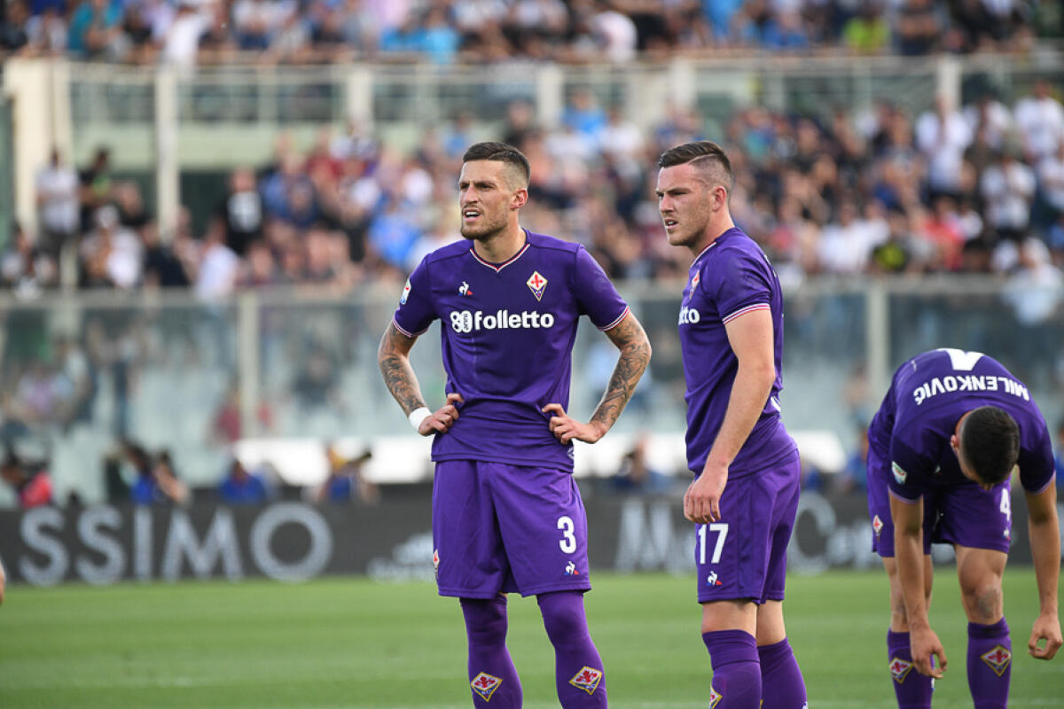 Biraghi ed un piccolo record che gli consente di battere CR7 ed Insigne - Firenze, stadio Artemio Franchi, 29.04.2018, Fiorentina-Napoli, Foto Fiorenzo Sernacchioli. Copyright Labaroviola.com, Biraghi e Veretout
