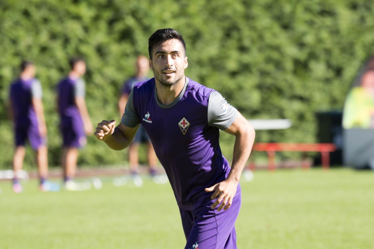 Baez: "A Firenze non ho convinto ma a Cosenza è diverso. Vi spiego cos'è la garra Charrua.." - Moena, Ritiro della Fiorentina 16.07.2017, Foto Fiorenzo Sernacchioli. Copyright Labaroviola.com