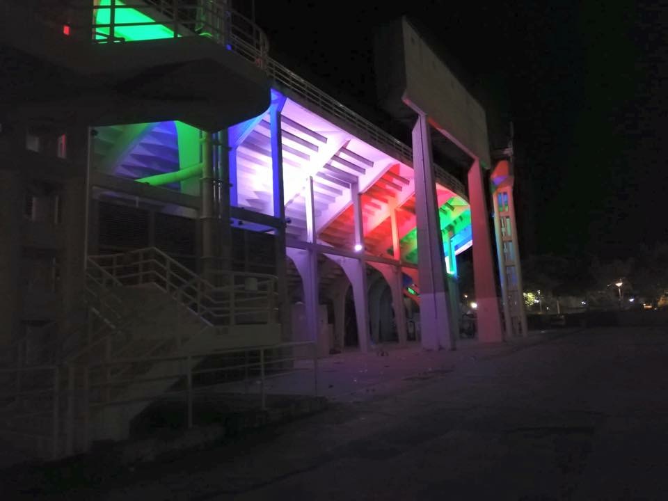(FOTO) Il Franchi come l'Allianz Arena. Ecco la nuova spettacolare illuminazione dello stadio