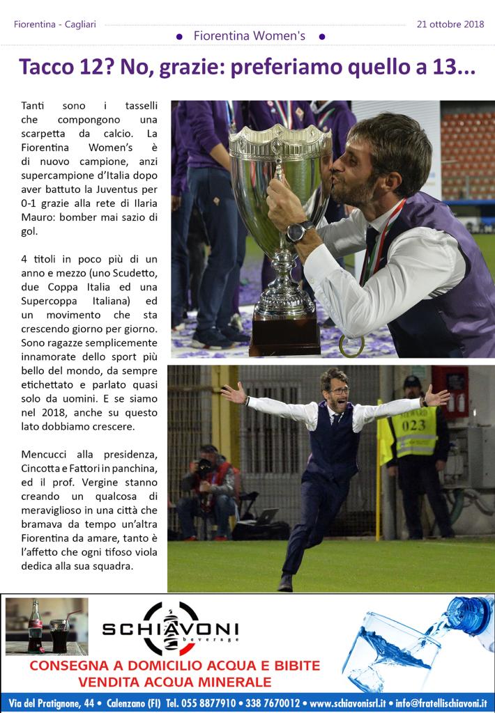 Oggi allo stadio leggi gratuitamente “I’Tifoso viola” presente anche Labaroviola al suo interno