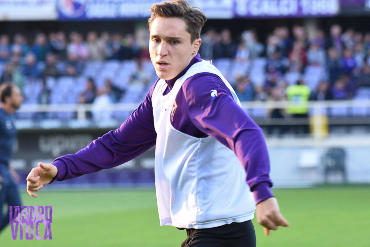 Tuttosport, l'ingaggio di Marotta avvicina Chiesa all'Inter. È asta con la Juventus - Firenze, stadio Artemio Franchi, 21.10.2018, Fiorentina-Cagliari, Foto Fiorenzo Sernacchioli. Copyright Labaroviola.com, Chiesa